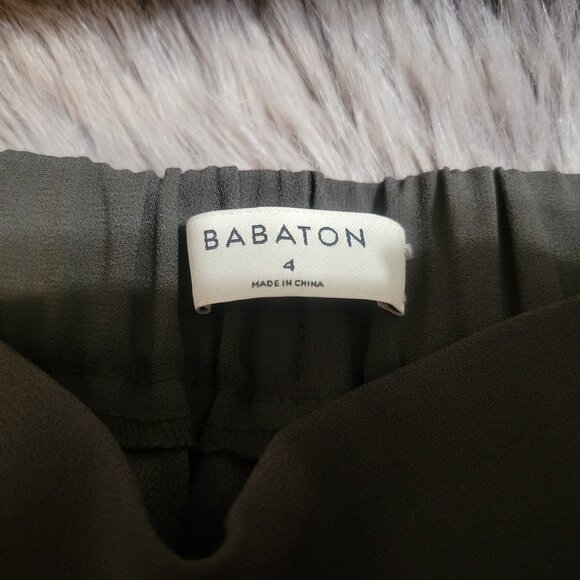 (GREEN. Not Grey) Babaton Conan Cropped Dress Pants, Size 4 - Picture 6 of 7